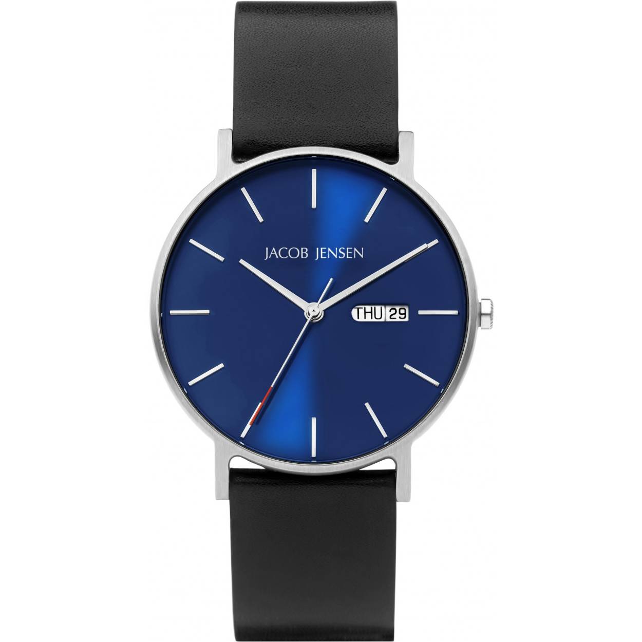Jacob Jensen horloge, Timeless Nordic blauw/zwart L
