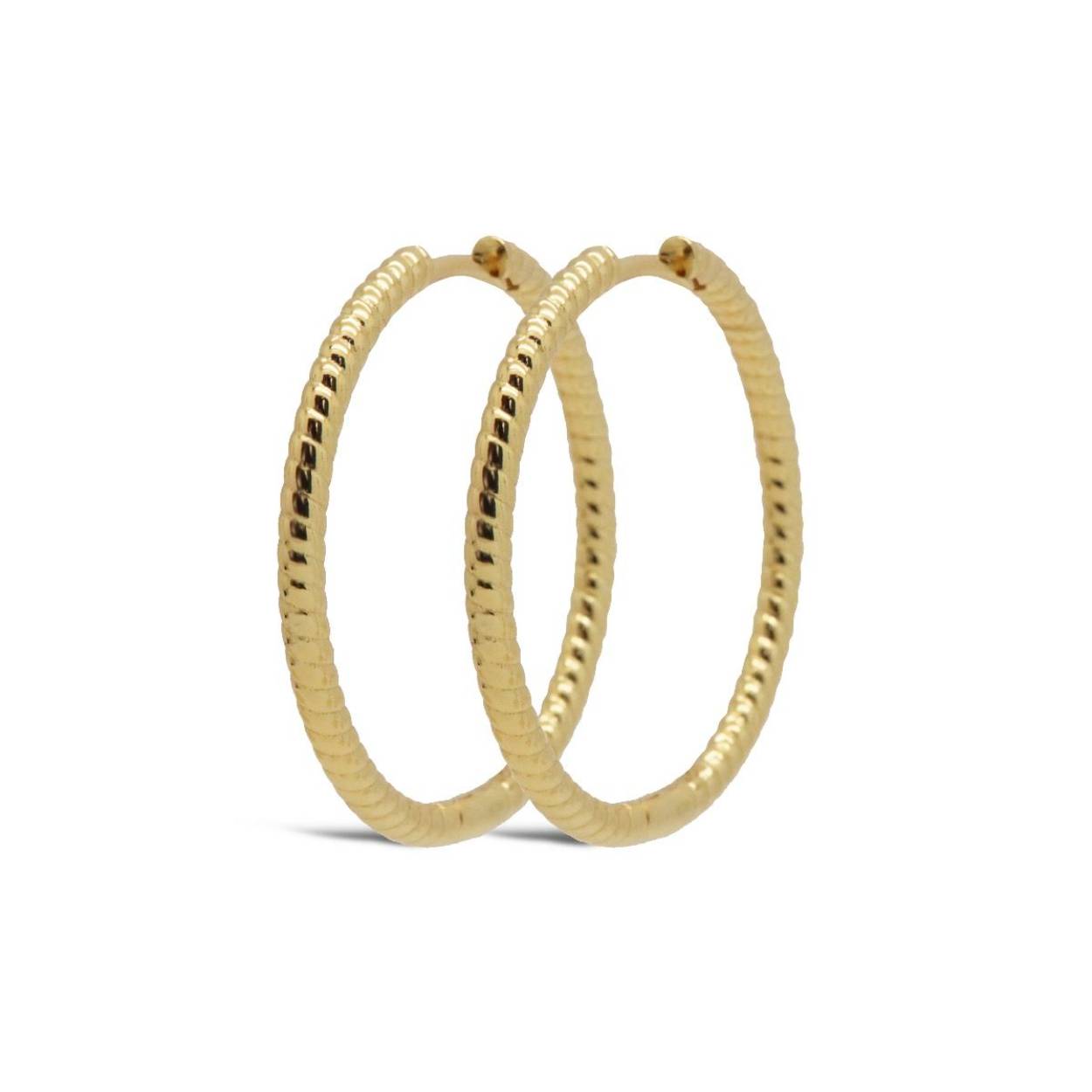 Karma Jewelry Hinged Hoops TILLY Twist 30MM Goldplated