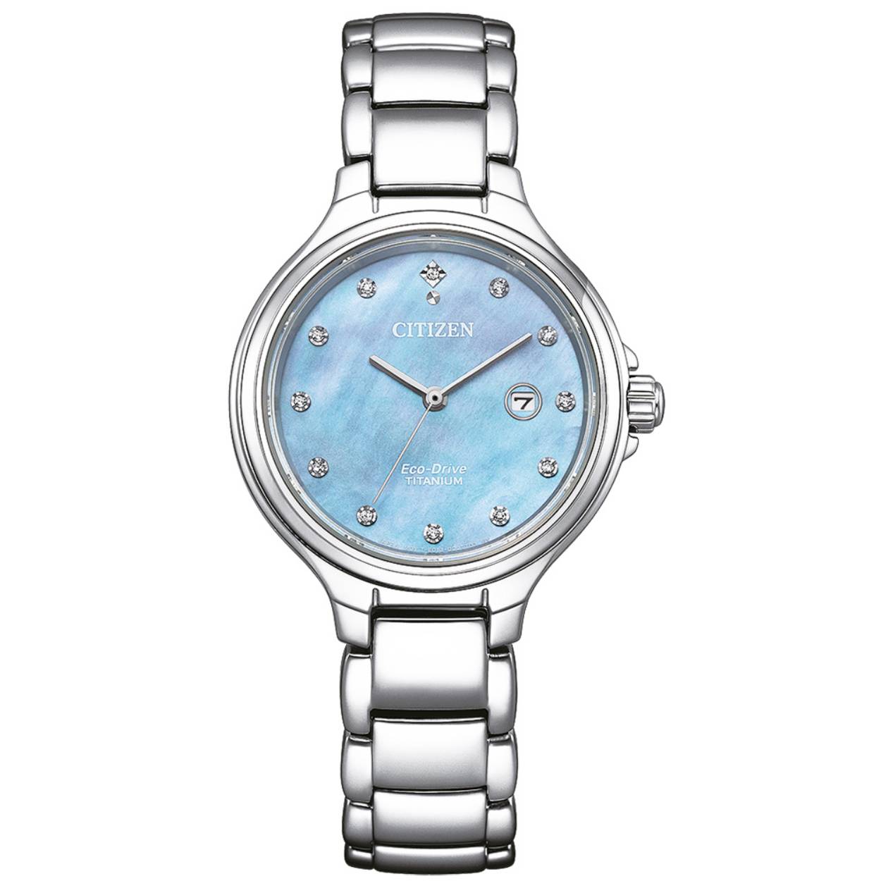 Citizen horloge titanium saffier eco-drive EW2680-84N