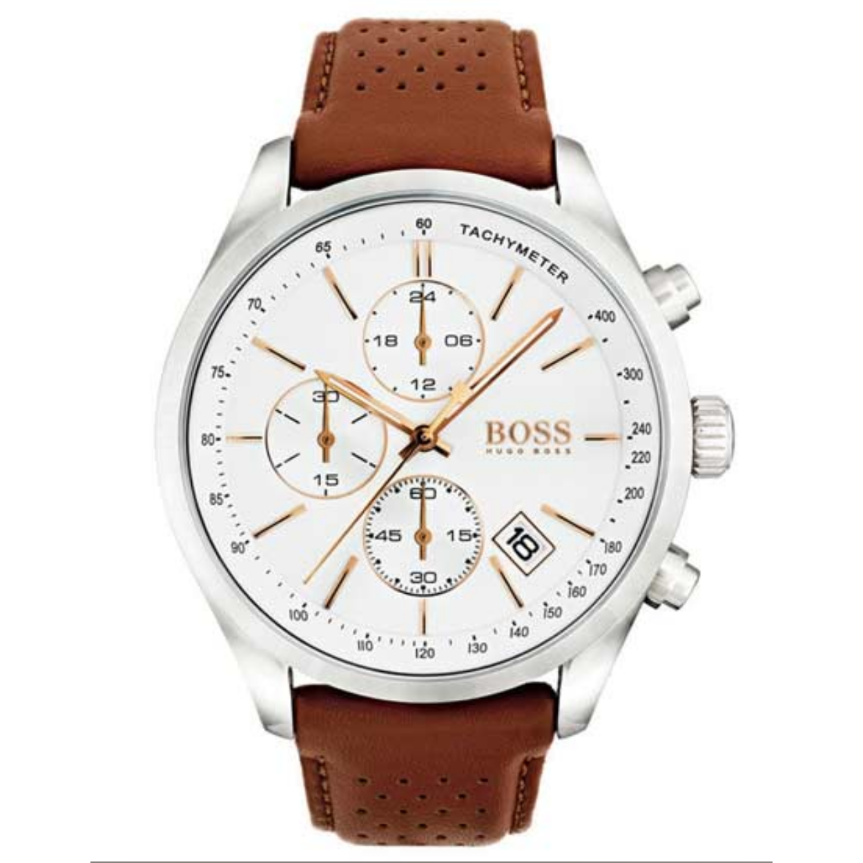 Boss Horlogeband 22mm bruin 