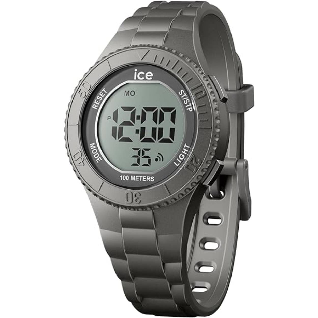 Dit Digitale horloge van ICE-WATCH komt uit de DIGIT collectie en heefr referentienummer: IW021610 

Dit horloge van Ice-Watch heeft een antraciete rubbere band en gesp die het uurwerk omringt. Het horloge is digitaal en heeft dus meerdere functies, zoals tijd, datum enz. Deze zijn makkelijk te bedienen door de grote knoppen. Het horloge heeft een doorsnee van 35mm, een mineraalglas en is 10 ATM. Het Merk: Ice-Watch is een Belgisch merk van polshorloges. Al sinds 2007 ontwerpt en produceert Ice-Watch de meest opvallende collecties in kleurrijke en stoere modellen voor jong en oud. 