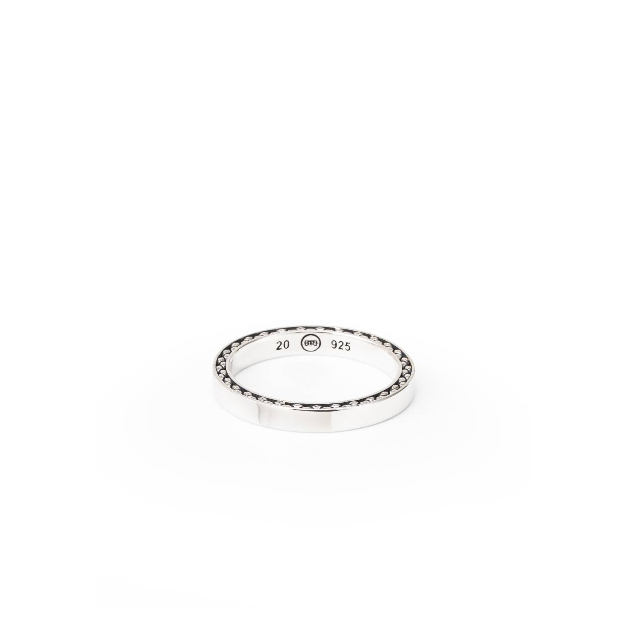 342 17 - George Mini Smooth Ring Silver