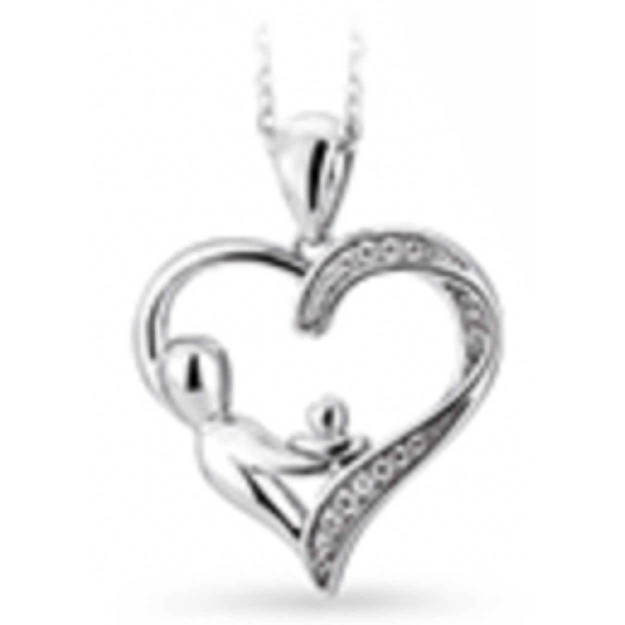 M'amour zilveren hanger