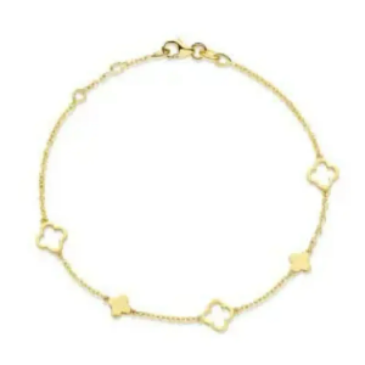 14 krt gouden armband leaf 5