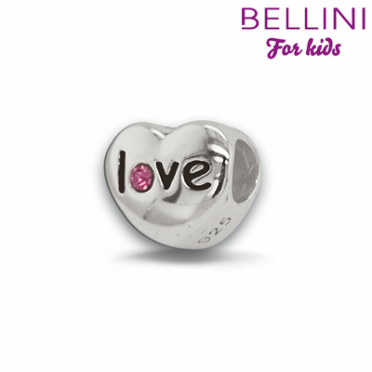 bellini zilver rose wit bedel hart