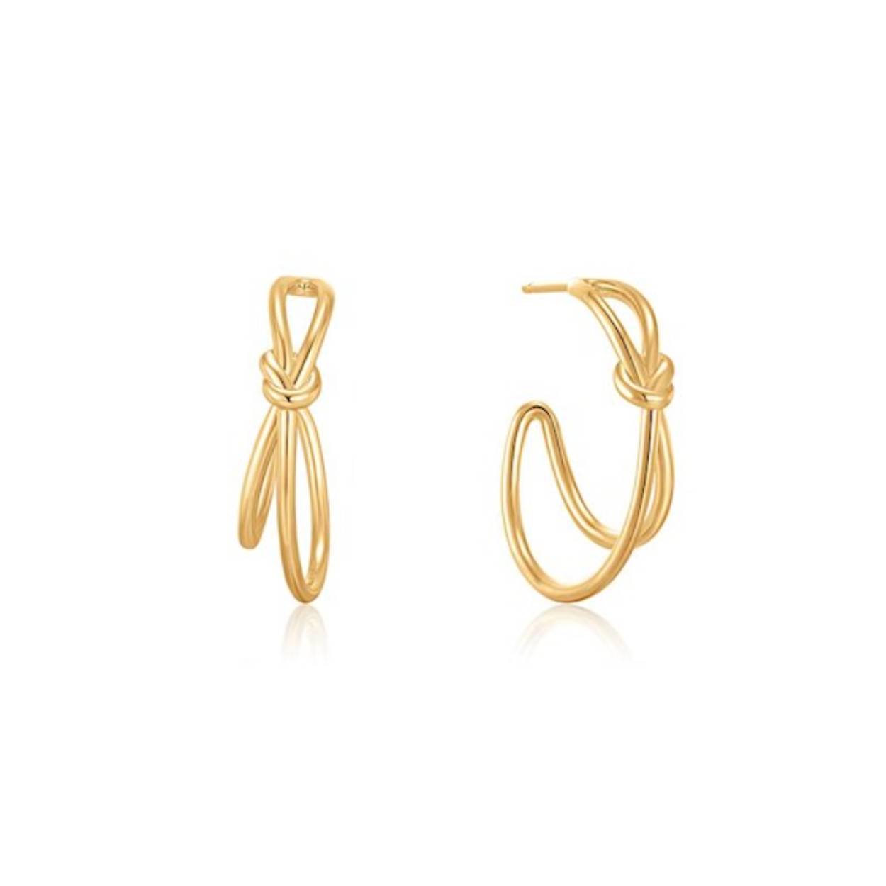 Ania Haie oorringen zilver verguld AHE029-02G 
