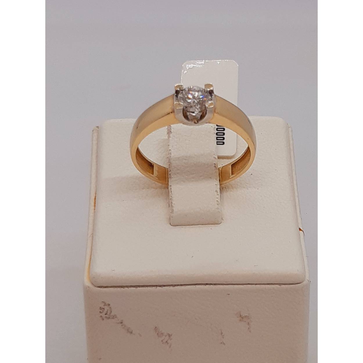 diamond ring14kt 0.40ct si 1 f (1+)