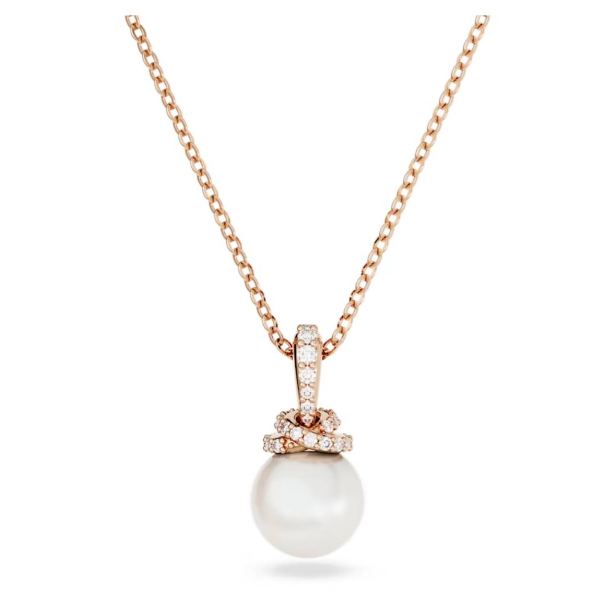 Soms kan ingetogen luxe het meest opvallen. Deze Originally-hanger met een ketting met een roségoudkleurige toplaag en één Swarovski Crystal Pearl is het perfecte voorbeeld hiervan. Elke parel is voorzien van schitterend pavé van Swarovski Zirkonia voor een maximale schittering. Draag dit sieraad om elke look te laten stralen.

Artikelnr.: 5669523
Collectie:  Originally
Kleur:  Wit
Lengte (minimum - maximum): 38 - 43 cm
Formaat motief: 2.1 x 1 cm
Type sluiting:  Karabijn
