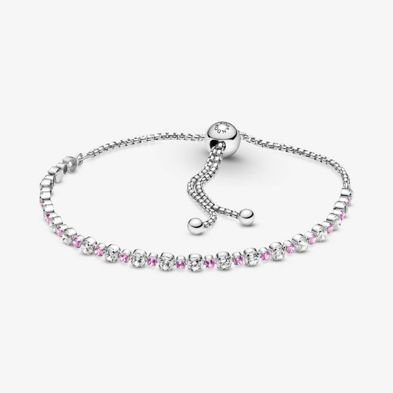 Pink & Clear Sparkle Sliding Armband
