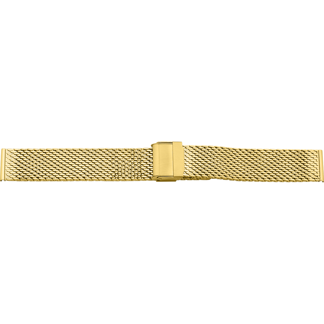 Stalen milanaiseband PVD gold 16mm
