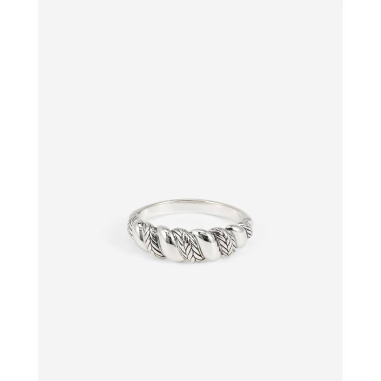 BUDDHA RING 623 17 ELLEN SPIRAL GRADIENT. Ellen Ring Spiraal Gradient Zilver