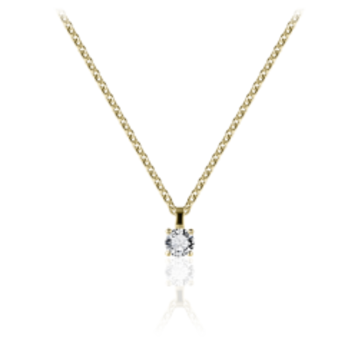 42+3 cm N1060/4Y Gisser Silver Necklace goudkleurig