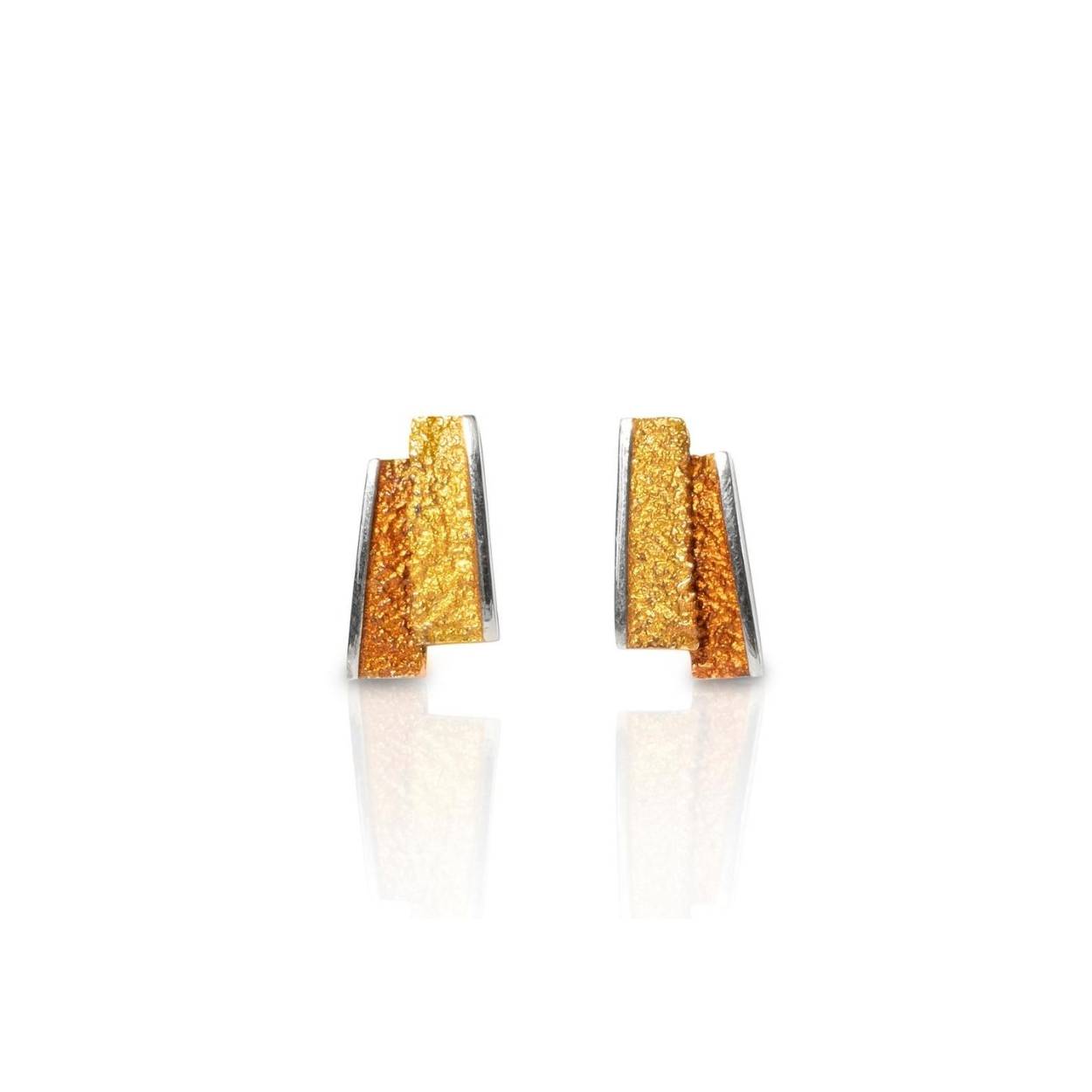 Small ochre Troia earrings