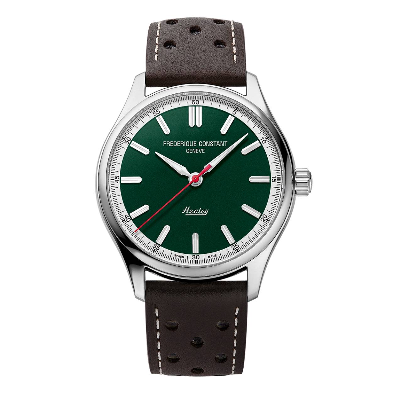 Ontdek de nieuwe Classics Vintage Rally Healey 2025-collectie. Een uitzonderlijke vintage met drie nieuwe modellen. Deze unieke edities zijn een eerbetoon aan de legendarische Austin-Healey, een icoon voor gentleman drivers sinds 1952. Laat u betoveren door een onderscheidend design en ongeëvenaarde precisie.
Het horloge heeft een gangreserve van 38 uur.
