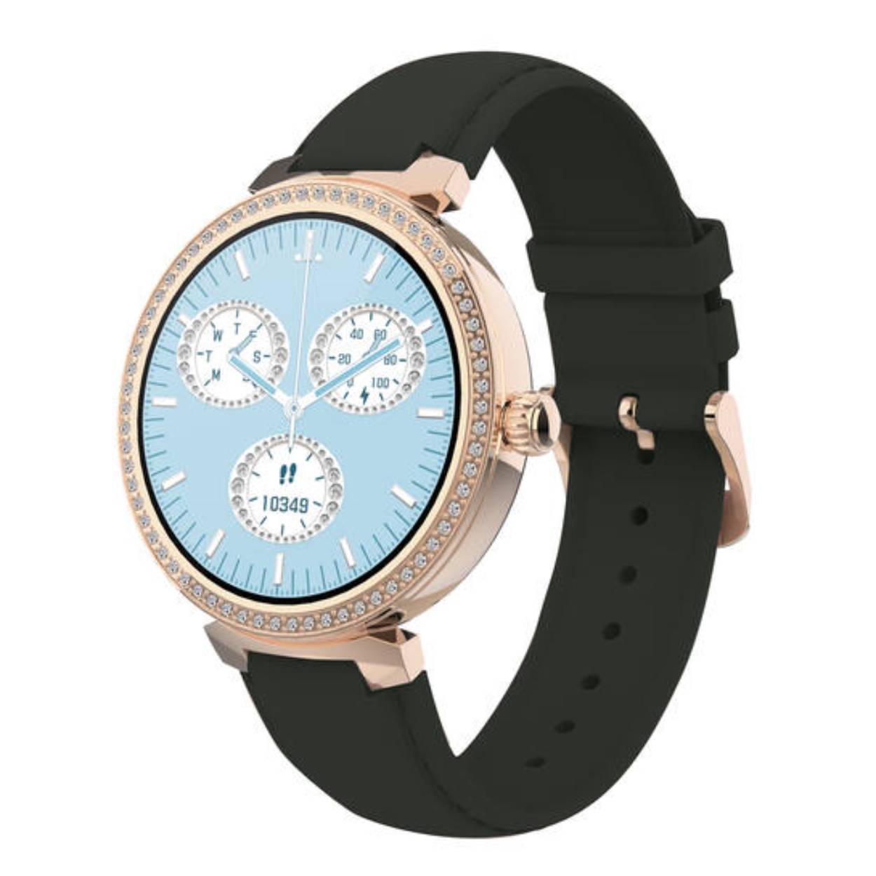 SMARTY2.0 SW062F Smartwatch Aluminium Leer 39,5mm
Dit Smarty Smartwatch horloge met nr: SW062F is een stap in de toekomst. De rosékleurige kast is gemaakt van aluminium met een gehard glas. Aan de kast zit een zwarte leren band met een gespsluiting. Het ronde horloge heeft een afmeting van 39,5mm en is spatwaterdicht. In de rand van de kast zitten kristallen. Deze smartwatch is sportief, stijlvol, maar zeker gebruiksvriendelijk. Om door apps, berichten en tekst te bladeren hoeft je alleen maar op het glas te tikken of de knop te gebruiken. 

Merk:
SMARTY2.0
Smartwatches verbinden je met de wereld. 
SMARTY2.0 biedt een brede keuze aan vormen en functionaliteiten. Een ronde of rechthoekige smartwatch? Eentje voor de smalle pols? Een ladies watch of een kids watch?  SMARTY2.0 heeft het allemaal.
De keuze qua functionaliteiten is onuitputtelijk: bluetooth bellen, stappenteller, hartslag- en bloeddrukmeter,  meerdere verschillende sporttrackers, menstruatie en ovulatie herinneringen, ingebouwde GPS, vind mijn smartphone en heel veel meer. Maak je eigen keuze.
Iedere SMARTY werkt zowel met iOS als met Android en is moeiteloos via een QR-code te koppelen met iedere mobiele telefoon. Misschien wel dé makkelijkste smartwatch voor iedereen.
SMARTY2.0 staat voor hoge kwaliteit in een betaalbaar prijssegment: € 79 - € 199.

Highlights:
- Geschikt voor Android en iOS  
- De Smartwatch heeft Bluetooth call 
- Hoge batterij efficientie
- 24 uur hartritme meting
- Bevat smart music 
- Door de verschillende meters en tellers is het mogelijk om onder andere de hartslag, stappen, snelheid, slaap, luchtdruk, stress, hoogte- en diepte te meten
- D.m.v. de ingebouwde GPS, is het mogelijk om offline te navigeren en achteraf je route terug te kijken (zonder dat de telefoon in de buurt is)
- Stof,- Waterdichtheid: IP68