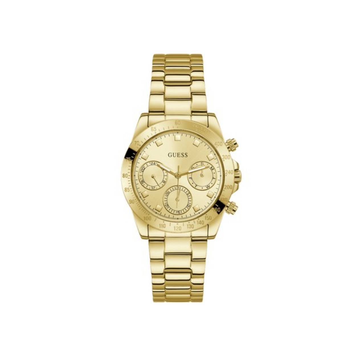 Guess horloge, double dag/datum + tachy