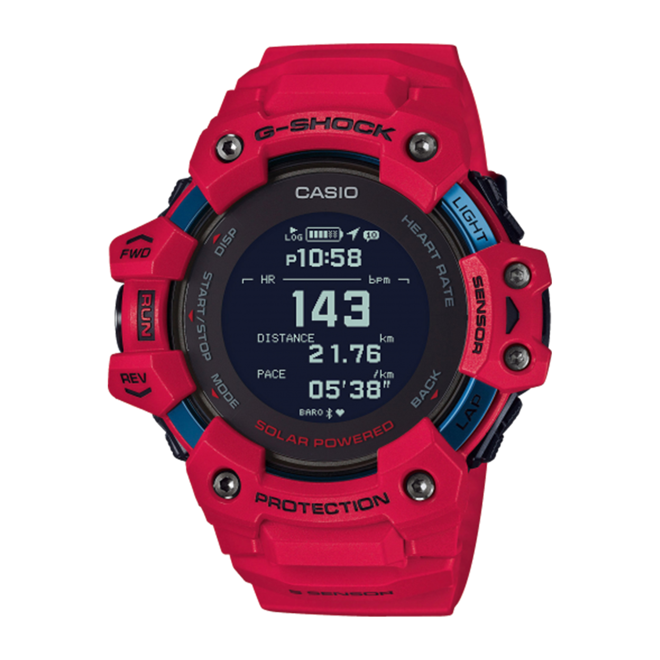 G-Shock Solar GBD-H1000-4ER Heren - 55mm