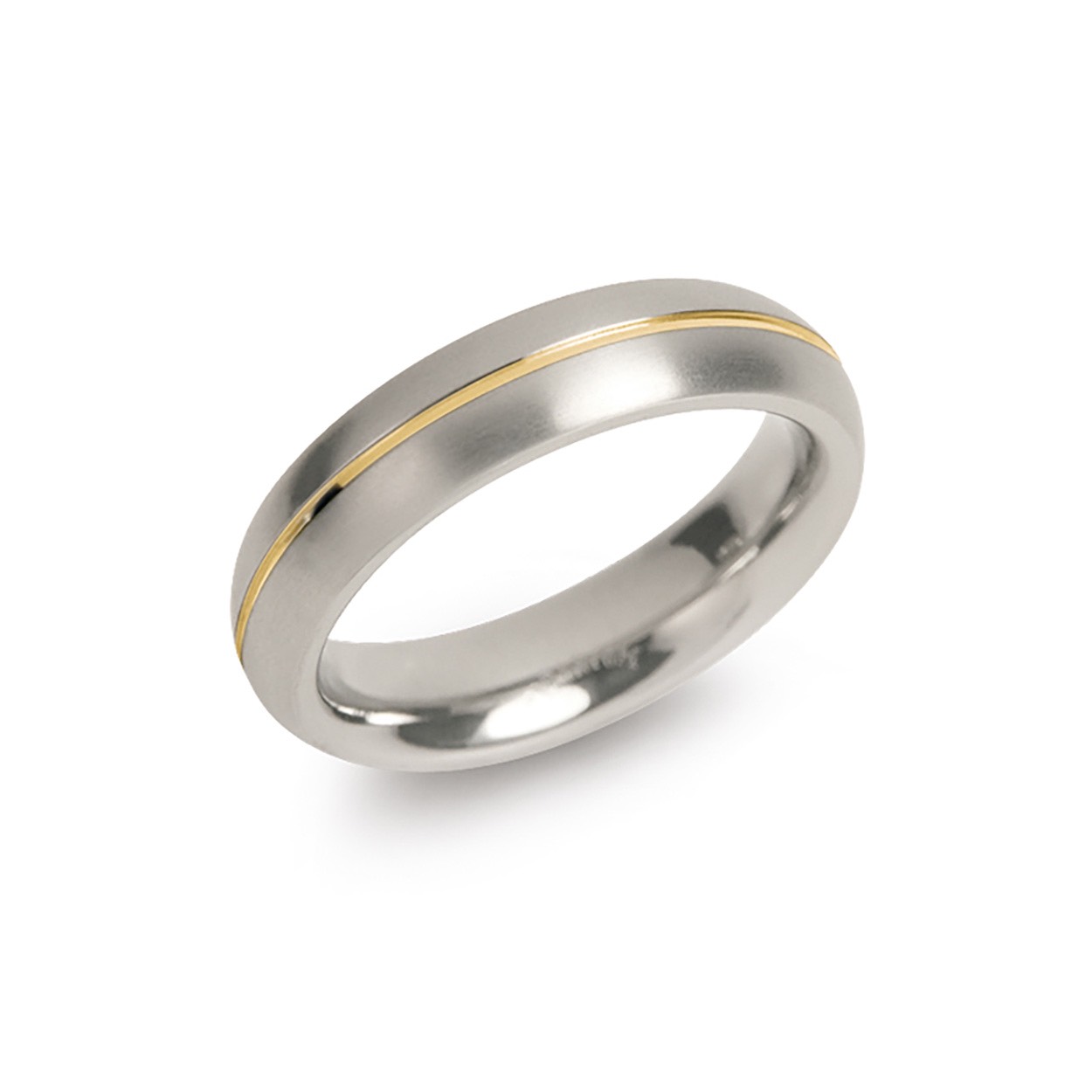 Dit is een ring van het merk Boccia Titanium
