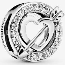 reflection zirconia rond pijl met hart