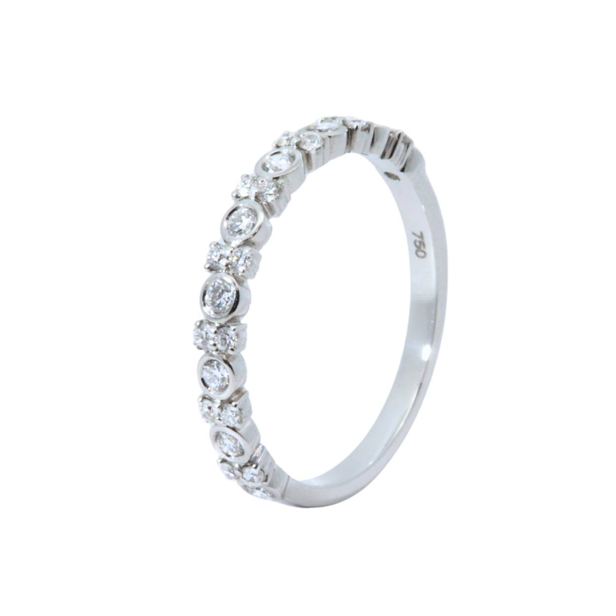 Ring in 18kt witgoud 0.36ct