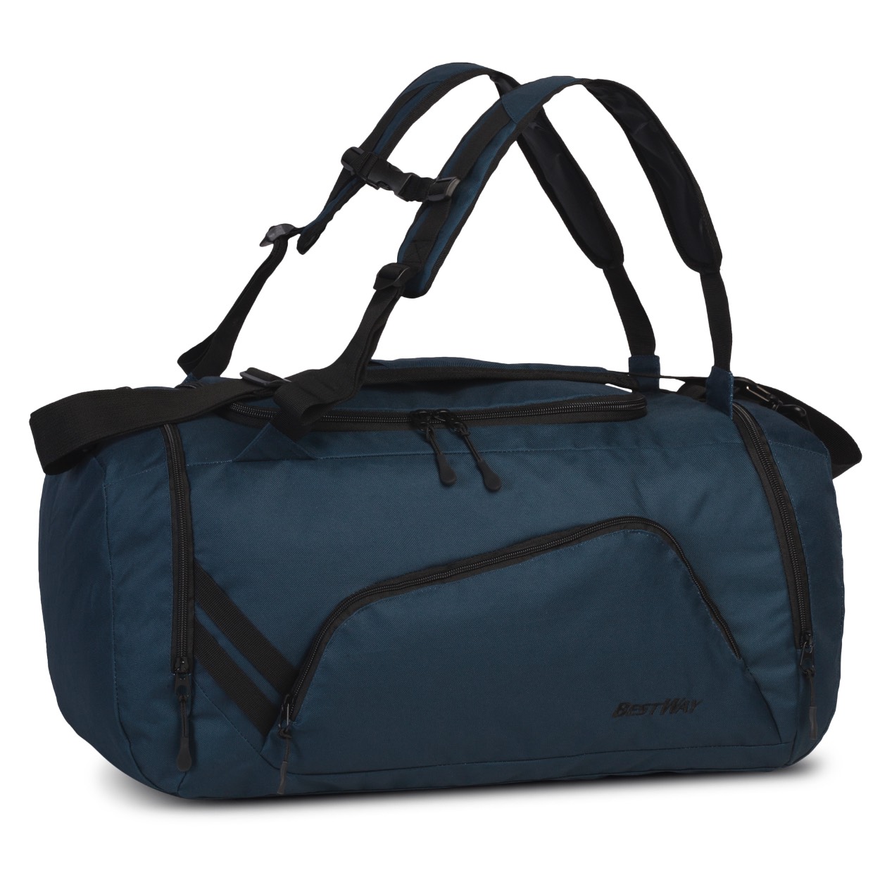 Reis- sport en rugtas in 1


Eigenschappen:
groot hoofdvak , 1 schoenvak, 1 vak voor smerige/natte artikelen, 2 steekvakken. Allen voorzien van rits om de tas af te sluiten.

Afmetingen:
 ca.47 x 27 x 25 cm, 
Volumen ca. 32 Liter.