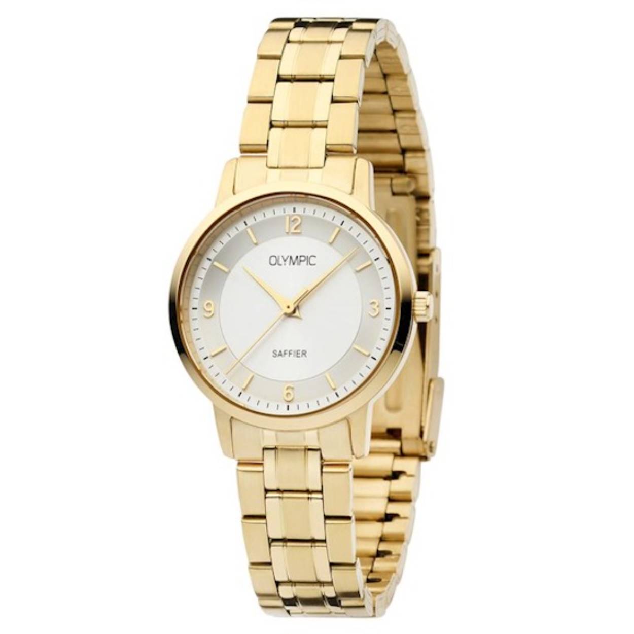 Goudkleurig dames horloge van Olympic