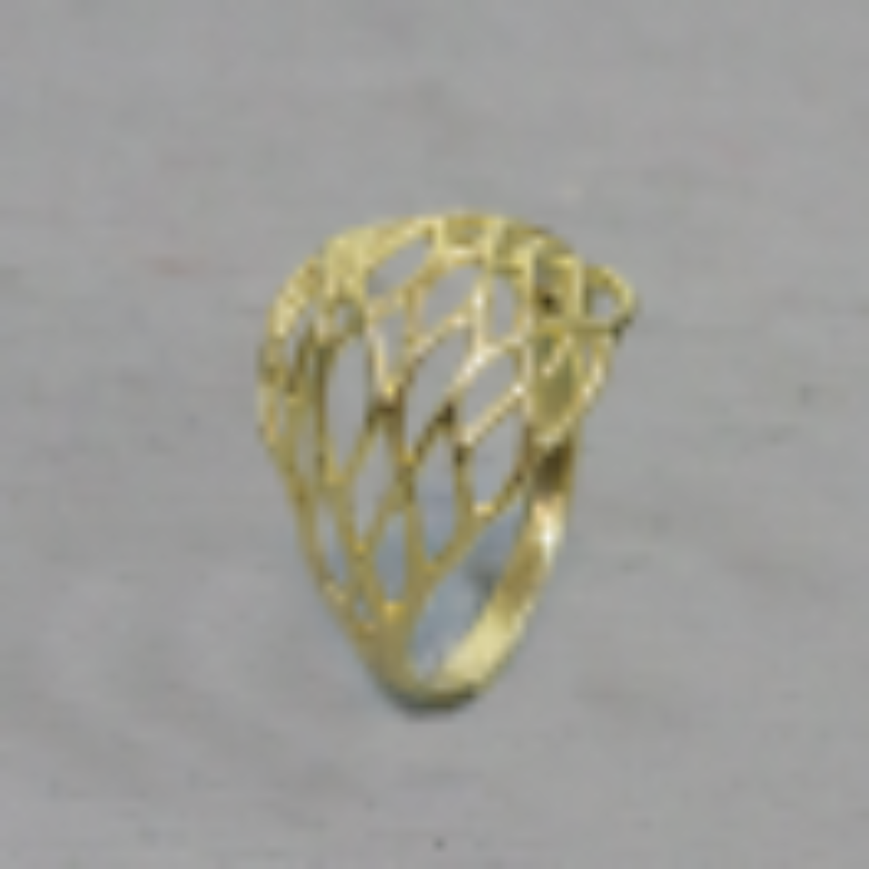 14kt. geelgouden ring, Gaaswerk bol 20202