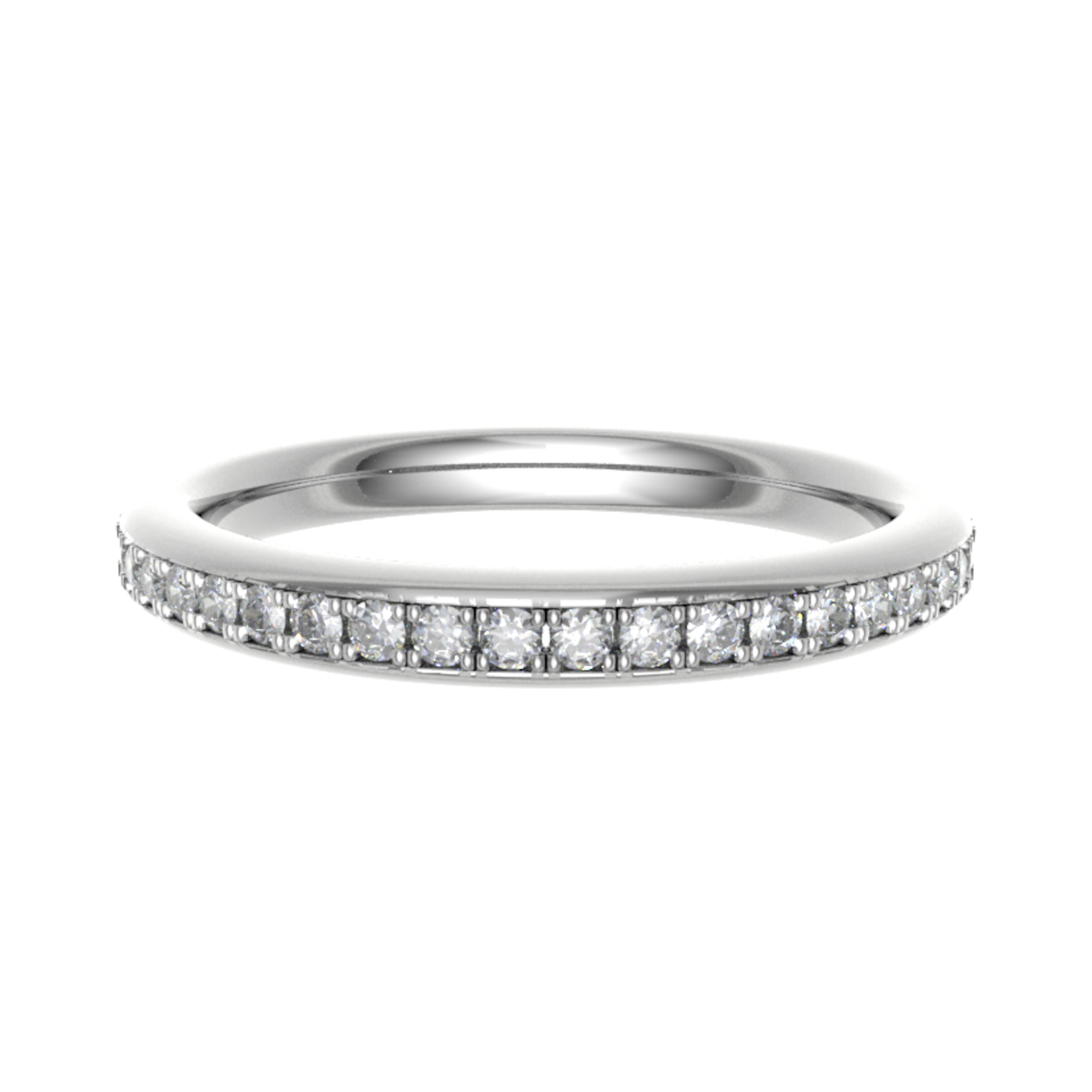 Platina 950 riviere ring met diamant