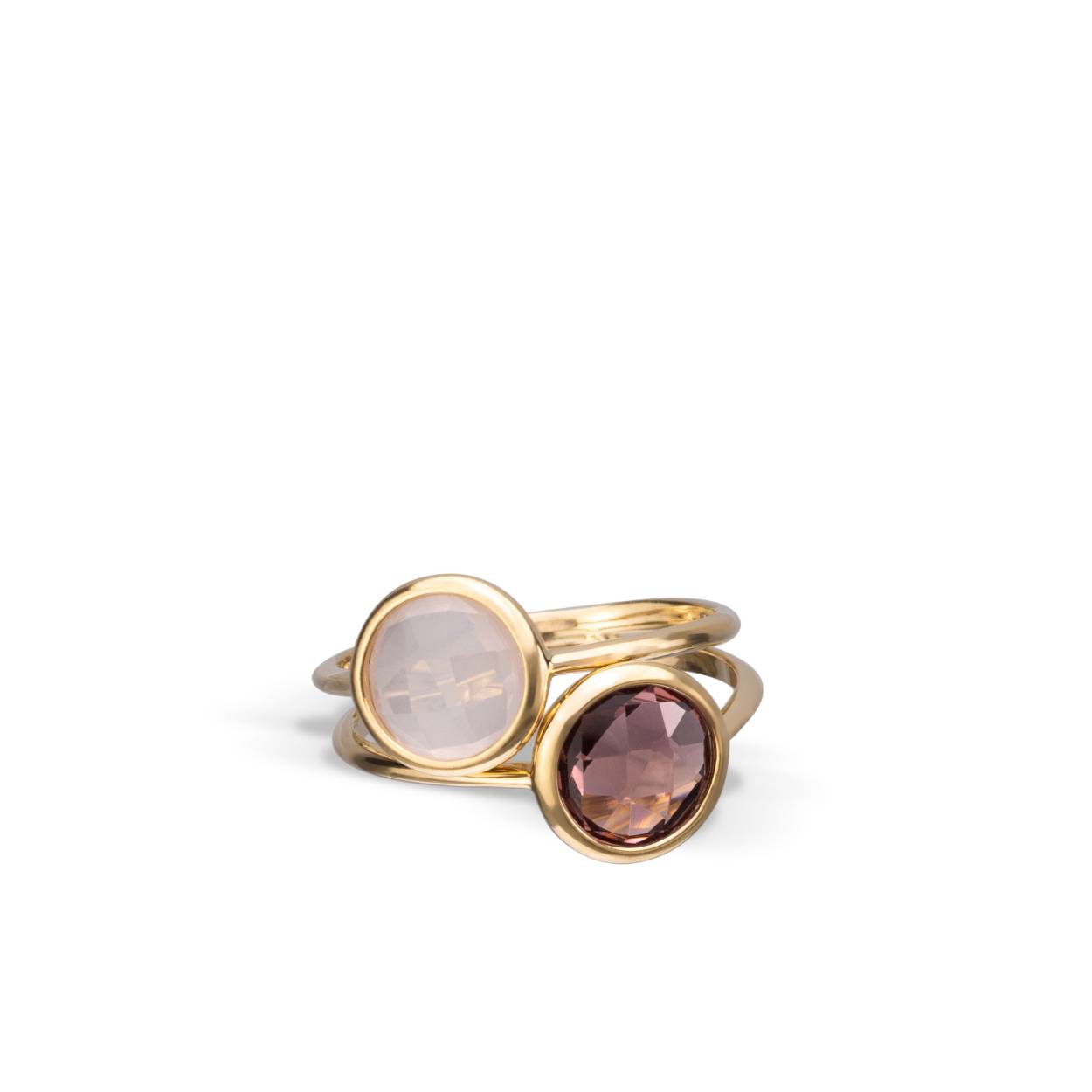 "Italo Bottene" 14 karaats geelgouden ring met echte edelstenen / 2 soorten topaas.
Combineer deze prachtige ring met de andere sieraden uit de collectie van Italo Bottene.