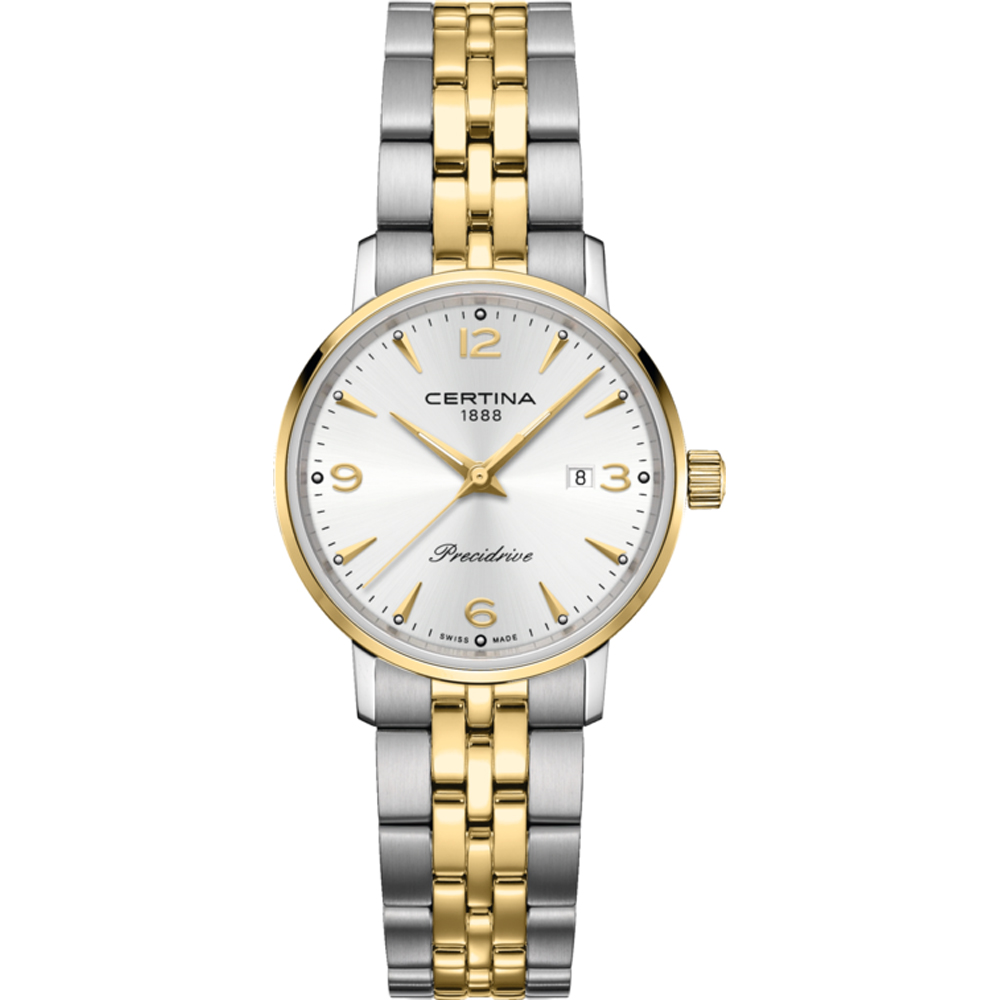 Certina - DS Caimano. Bicolour. Precidrive Quartz. 100m WR. Saffierglas