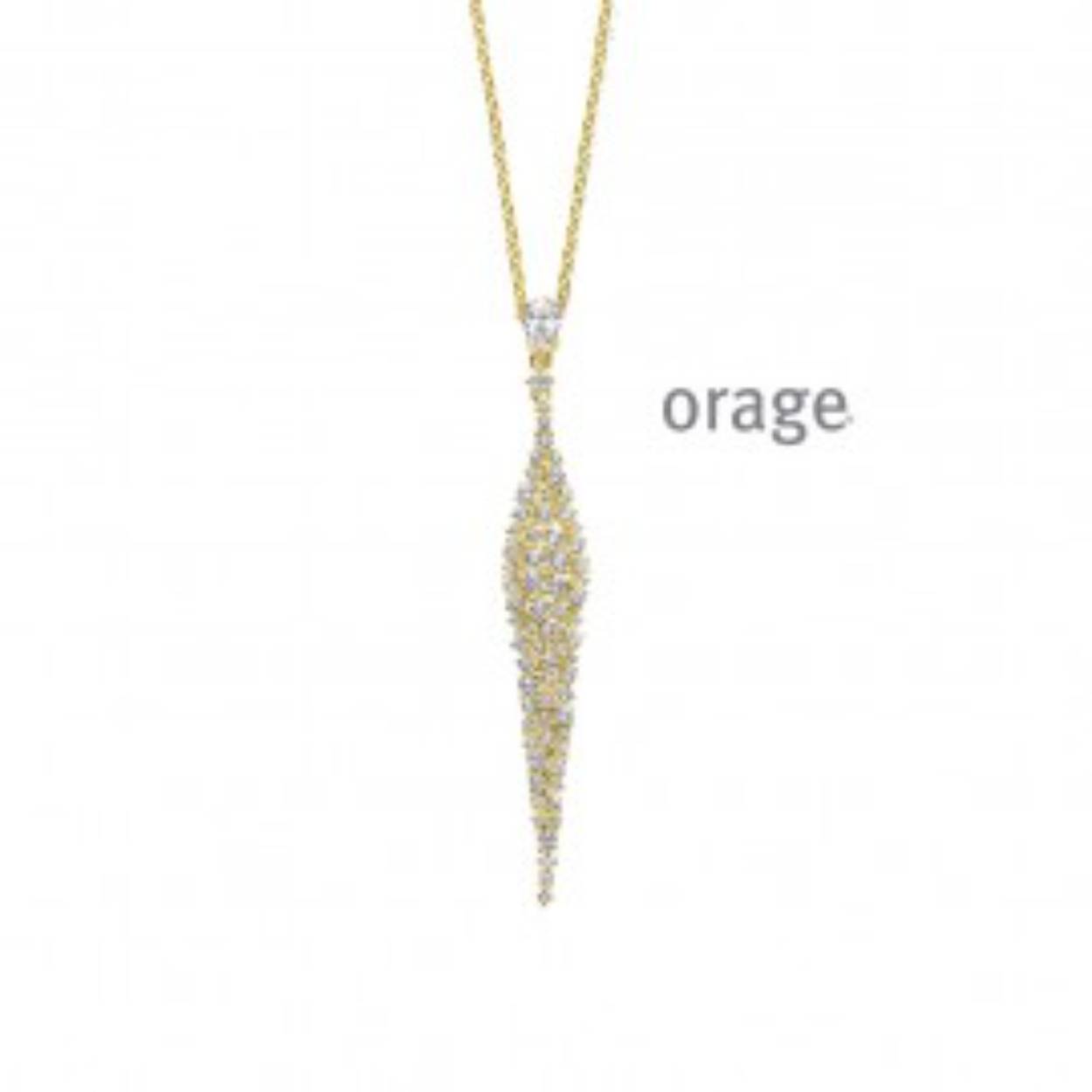Ketting zilver verguld met hanger