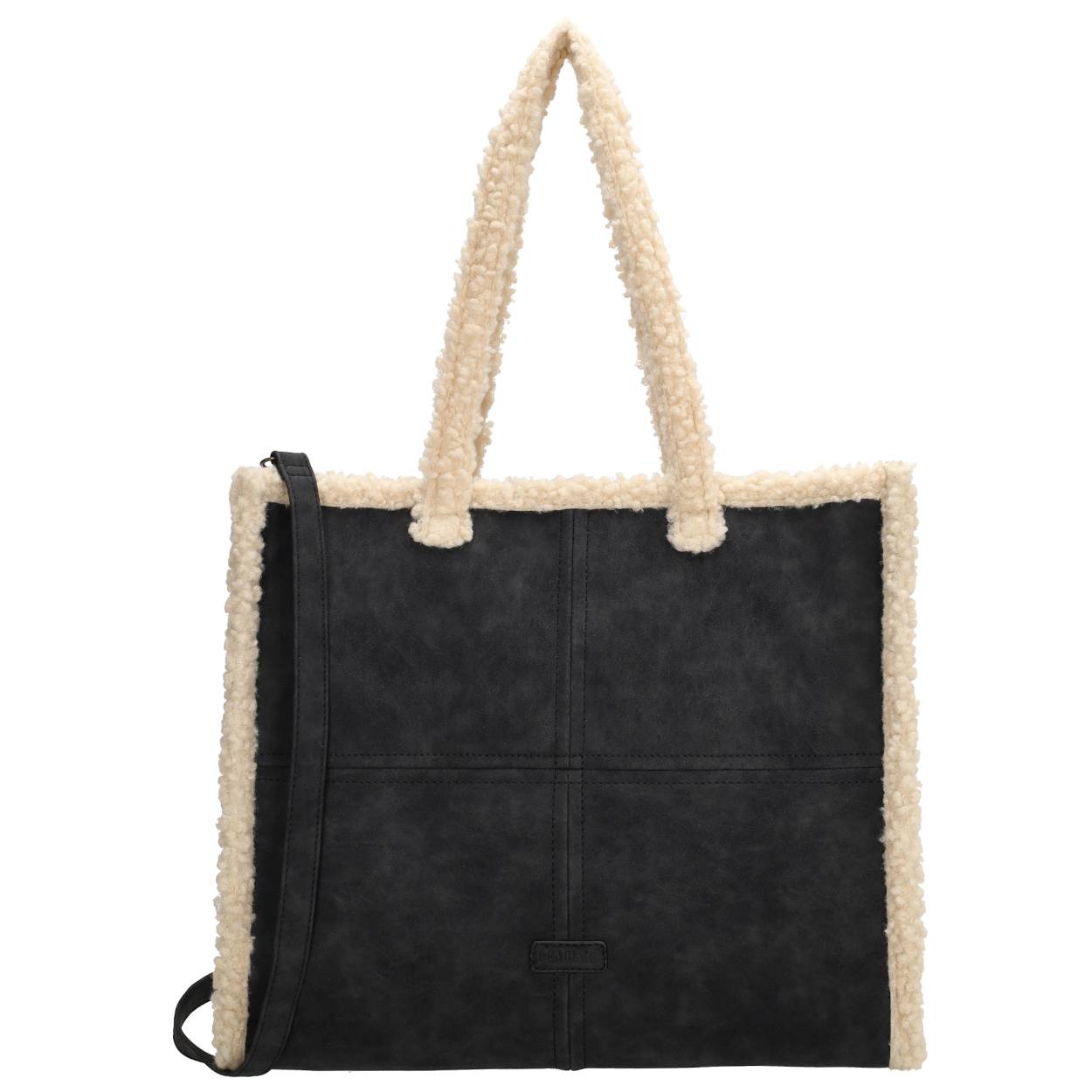 Wat een leuke shopper van Beagles. Deze tas heeft een leuk bont randje en is verkrijgbaar in 3 kleuren.