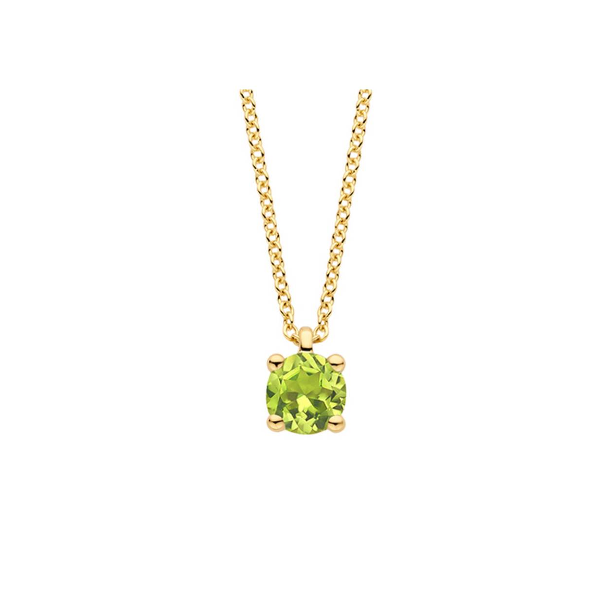 Blush Collier 3200YGP - Geel Goud (14k) met Peridot