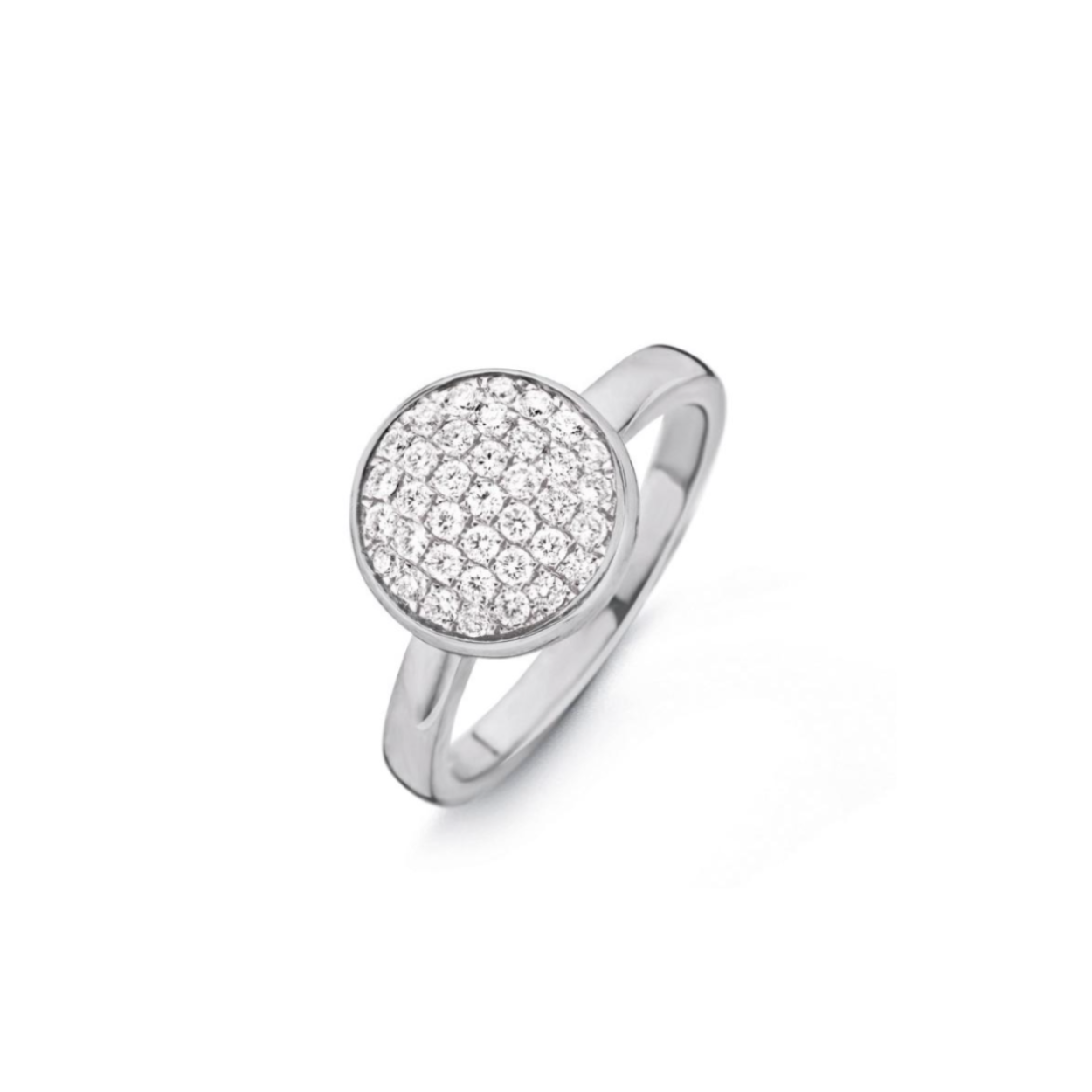 Witgouden ring 18 KT.