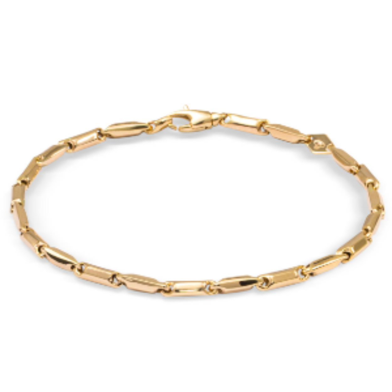 14 klrt gouden armband staafjes