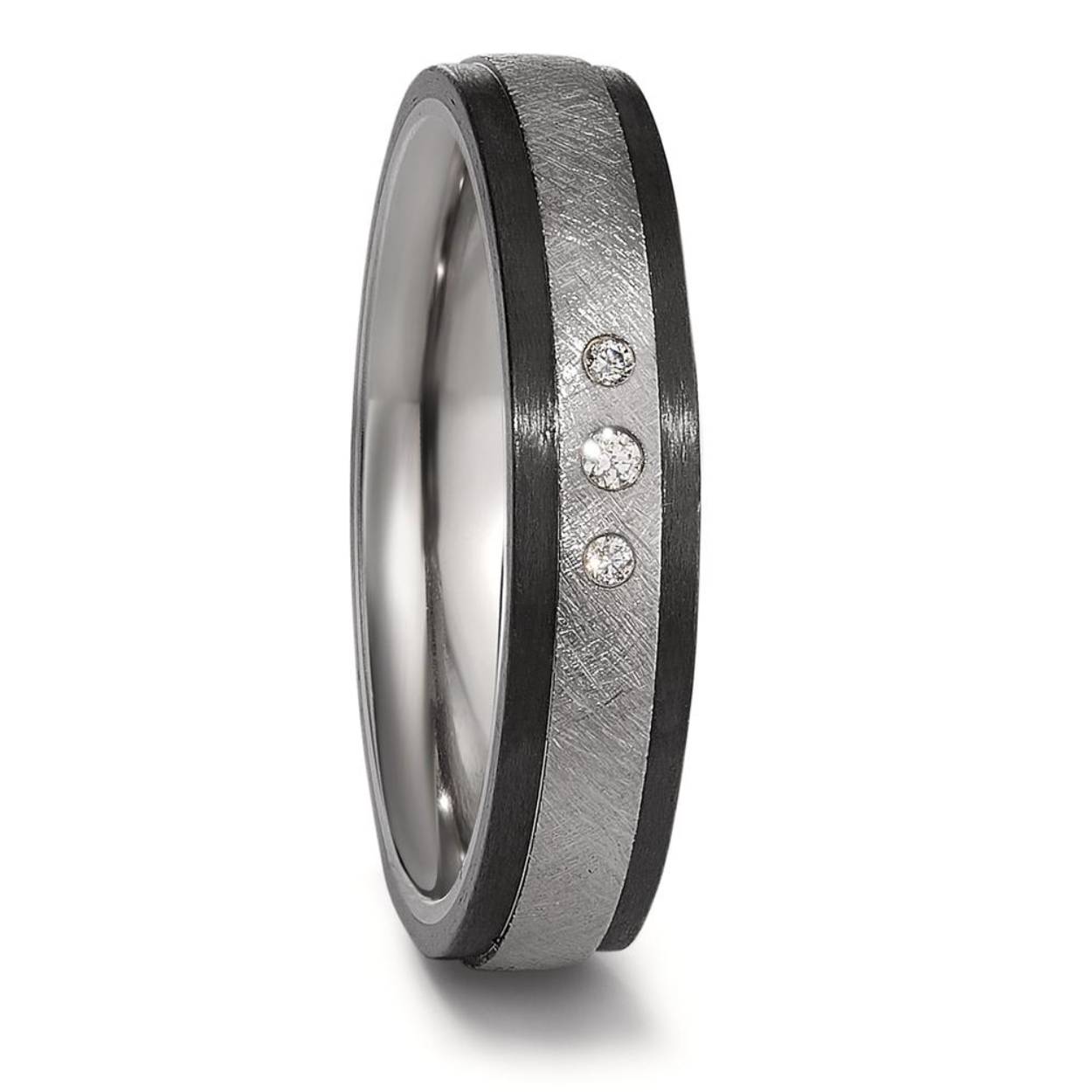 ring carbon/titan 0.05ct brilj