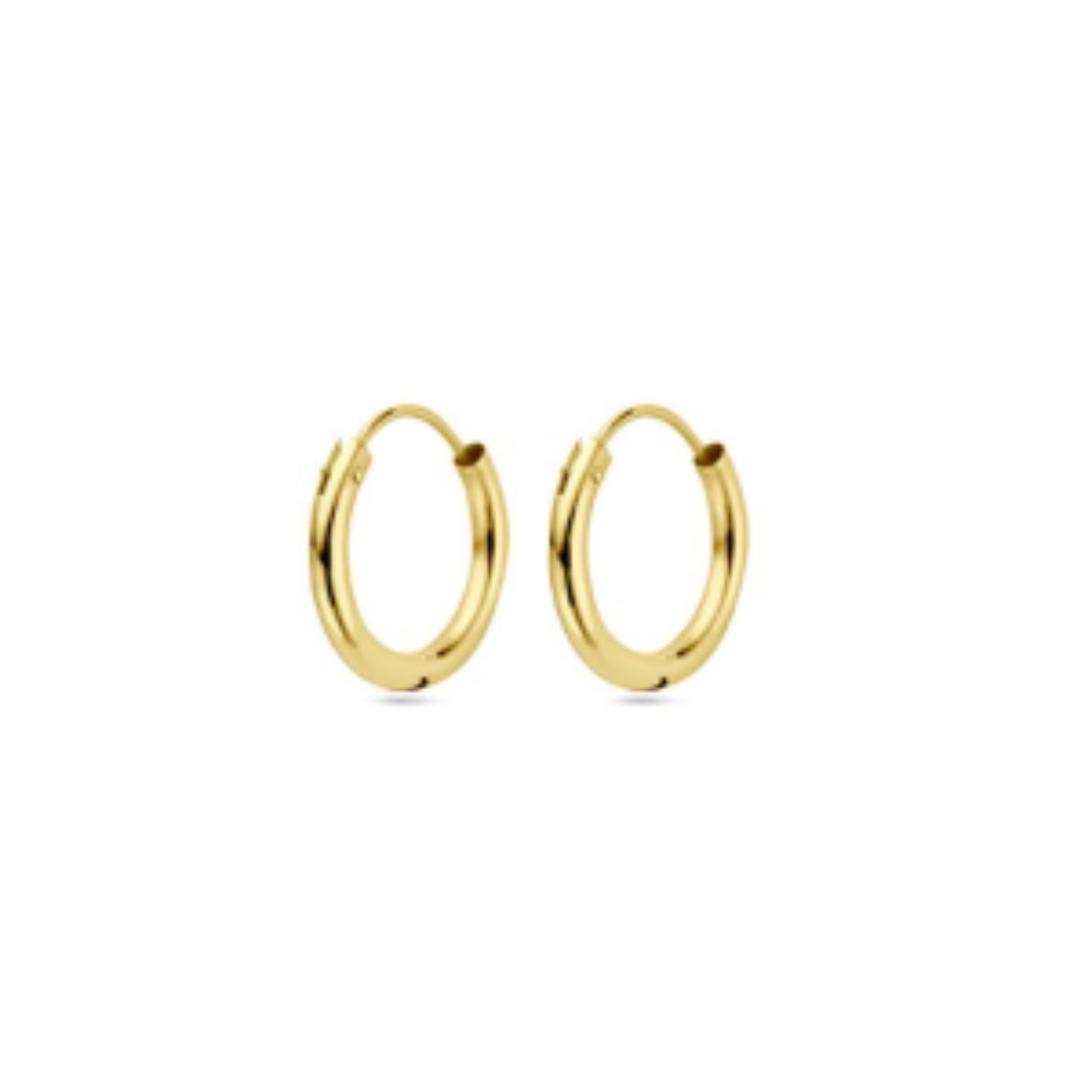 gouden oorringen 1.8mm ronde buis | 4013329