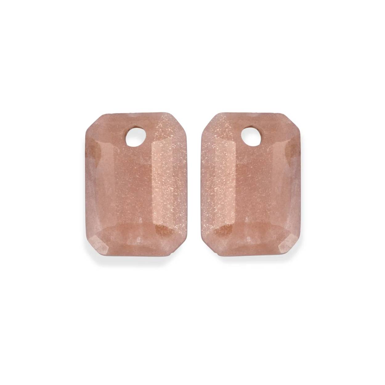 Earstones Emerald Cut Sunstone