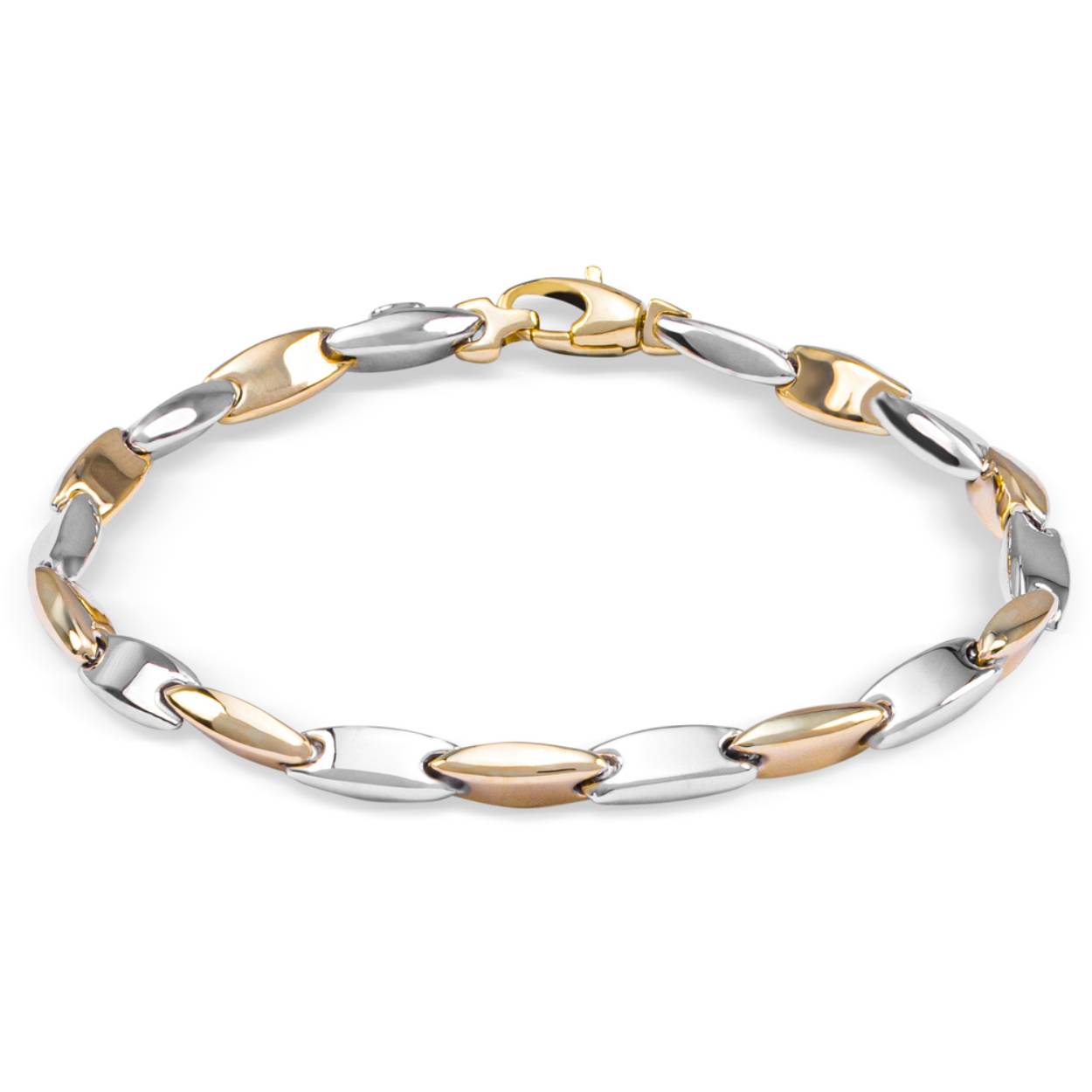 Ontdek de verfijnde schoonheid van deze Monzario  Fantasie Armband in Bi-Color 14 karaats goud. Met zijn unieke bi-color ontwerp straalt deze armband elegantie en stijl uit. Gemaakt van hoogwaardig 14-karaats goud in twee kleuren, is dit stuk een tijdloze toevoeging aan elke sieradencollectie. Voeg een vleugje klasse toe aan elke outfit met deze prachtige armband 