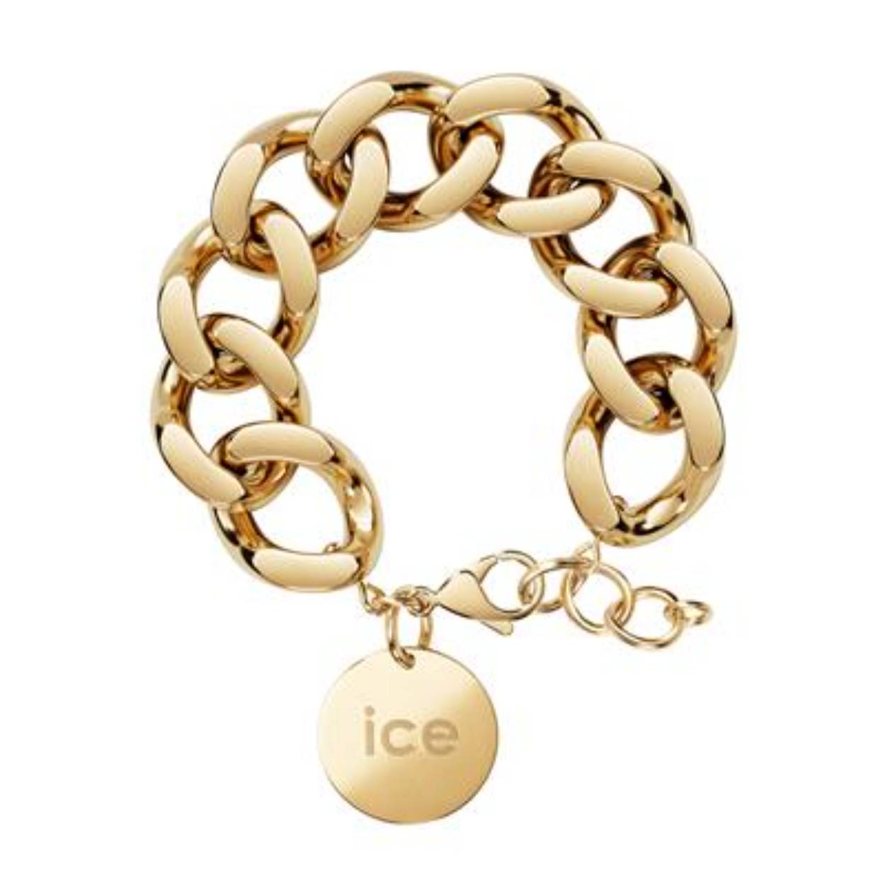 Allemaal nieuw, allemaal mooi, het ICE jewellery-concept zorgt voor het plezier van het “matchen “! De kleuren van de topmodellen van Ice-Watch zijn nu verkrijgbaar in armbanden! Geef je over aan de XL-schakeltrend en adopteer het "Match your watch!"-concept. Lichtgewicht, flexibel en gemakkelijk te dragen met een goudkleurige medaille en slot zoals de goudkleurige wijzers en indexen van de wijzerplaten. We kunnen het solo of in duo dragen, toon op toon of monochroom. Elke armband wordt gepresenteerd in een exact bijpassende doos en in een zwart stoffen zakje met gouden letters ICE Jewellery. 18cm tot 21cm