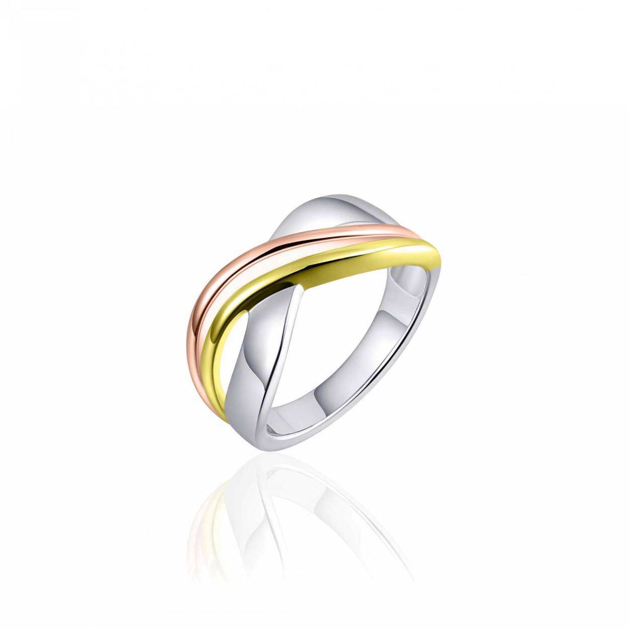 GISSER JEWELS SILVER RING TRICOLOR