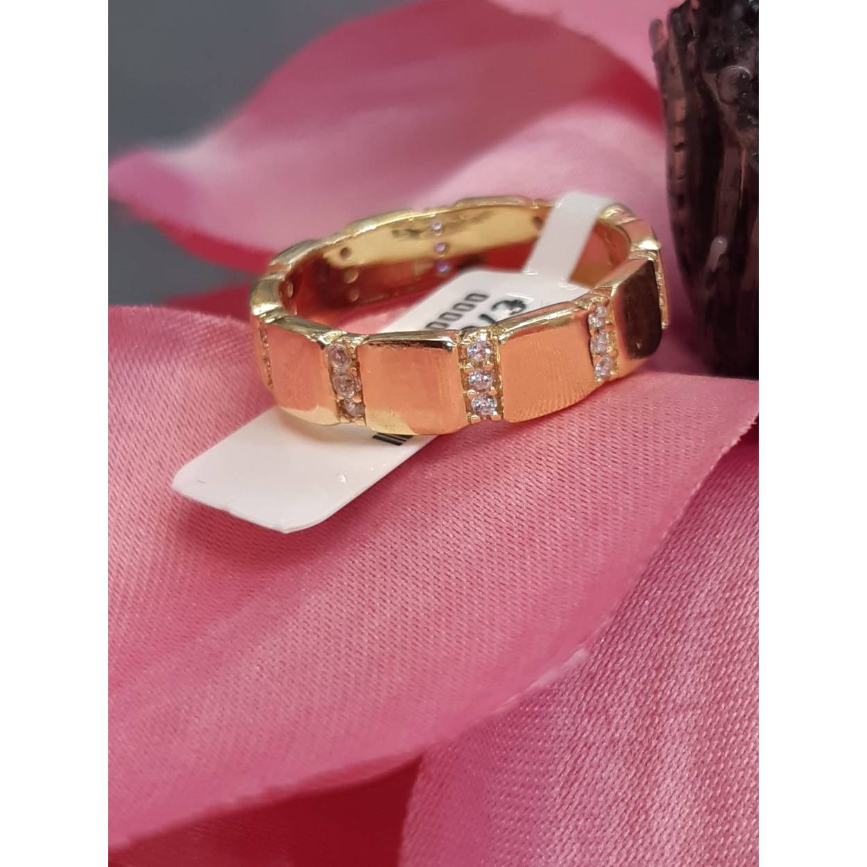 mooi zilver ring 925 met stenen  gouden kleur 