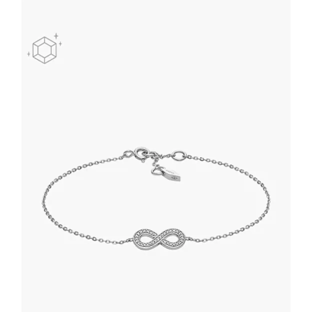 Deze luxe dames armband in een trendy zilverkleur is ideaal om te combineren door de sprankelende gepolijste afwerking. Een fashionable accessoire voor elke gelegenheid. De armband is heel leuk te dragen met de bijpassende ketting en oorbellen