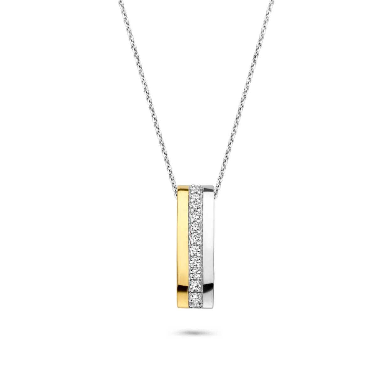 Rosa di Luca 624.677 Collier met Zirkonia en Verguld