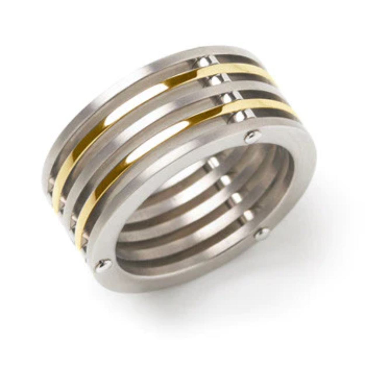 Deze strakke ring van Boccia met modelnummer 0125-02. Het model heeft een bicolor kleur en heeft een mooi glimmend gepolijste afwerking. 