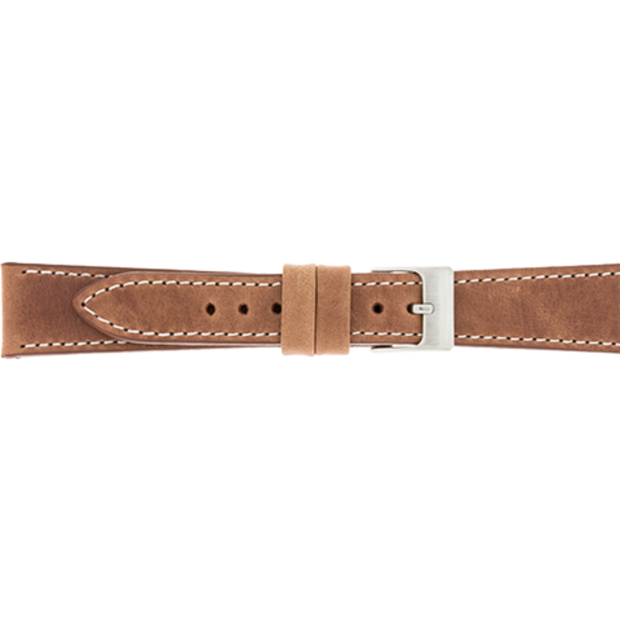Horlogeband leder 129 bruin 18mm