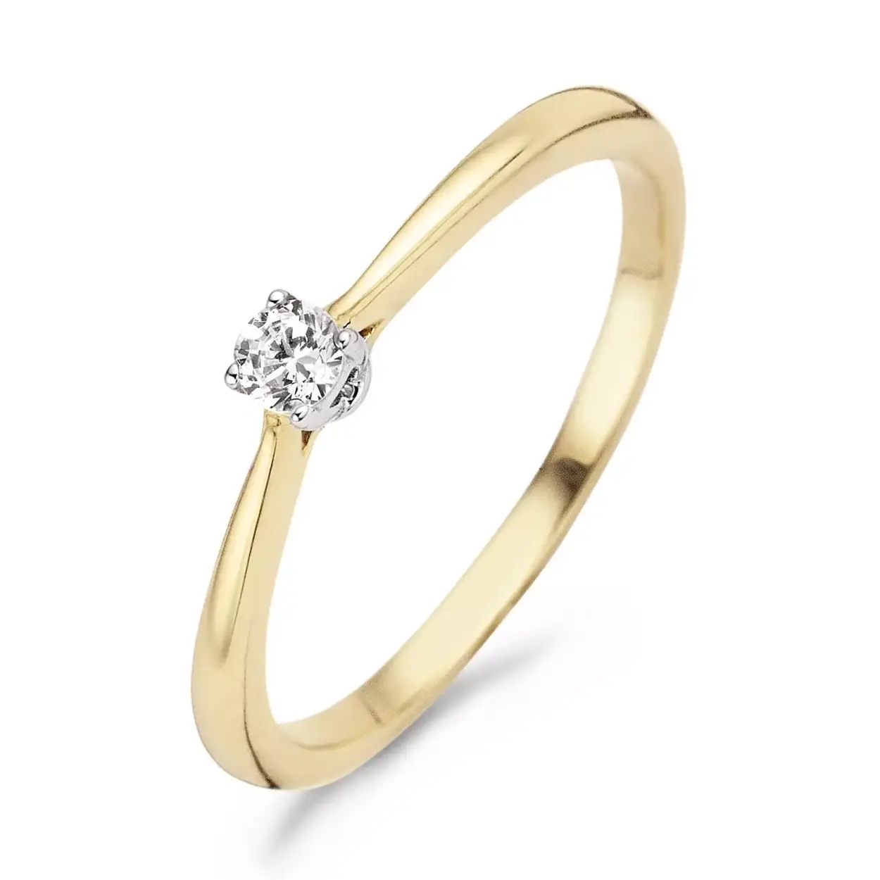 solitair ring met zirconia