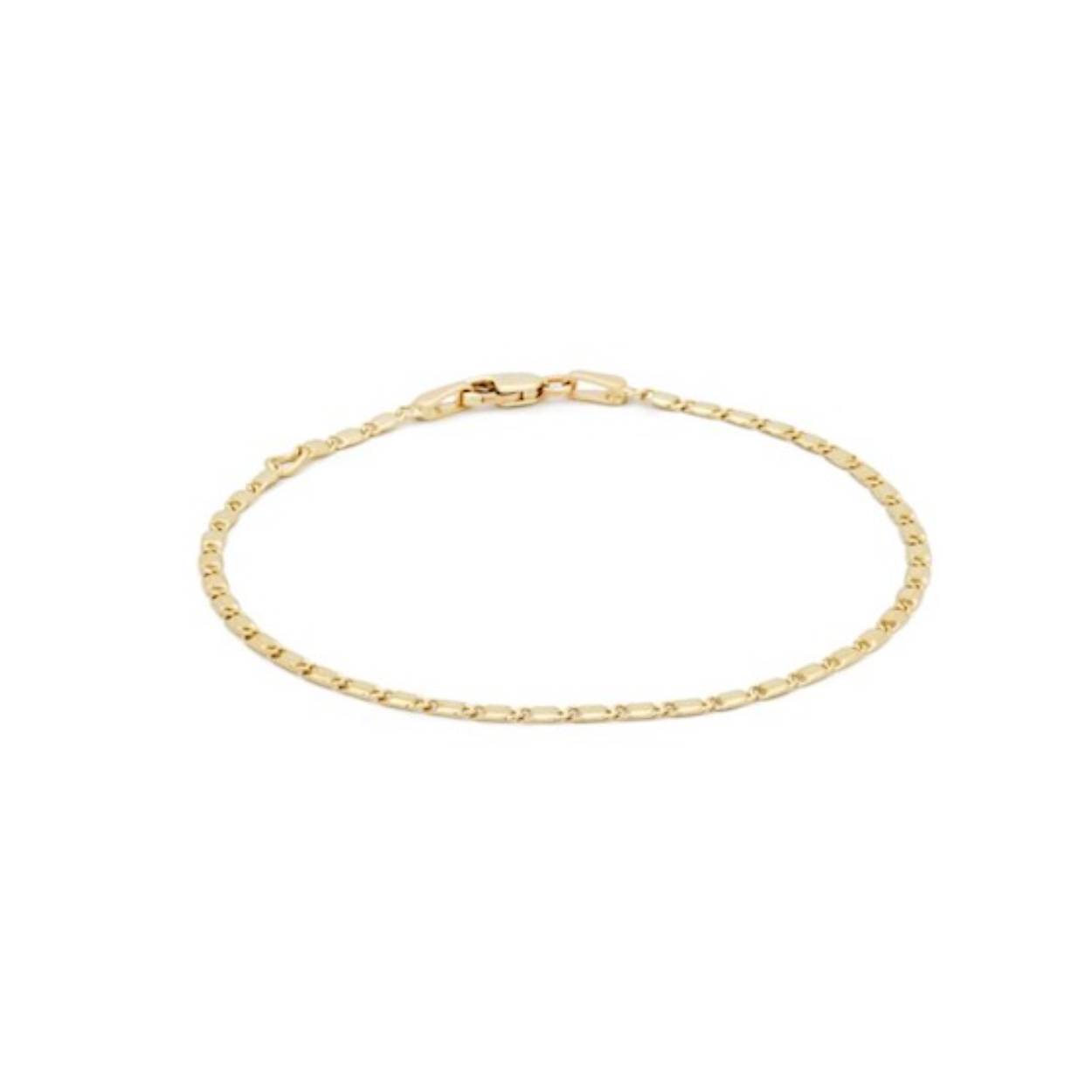 gouden armband, fantasie plaatjes 19cm