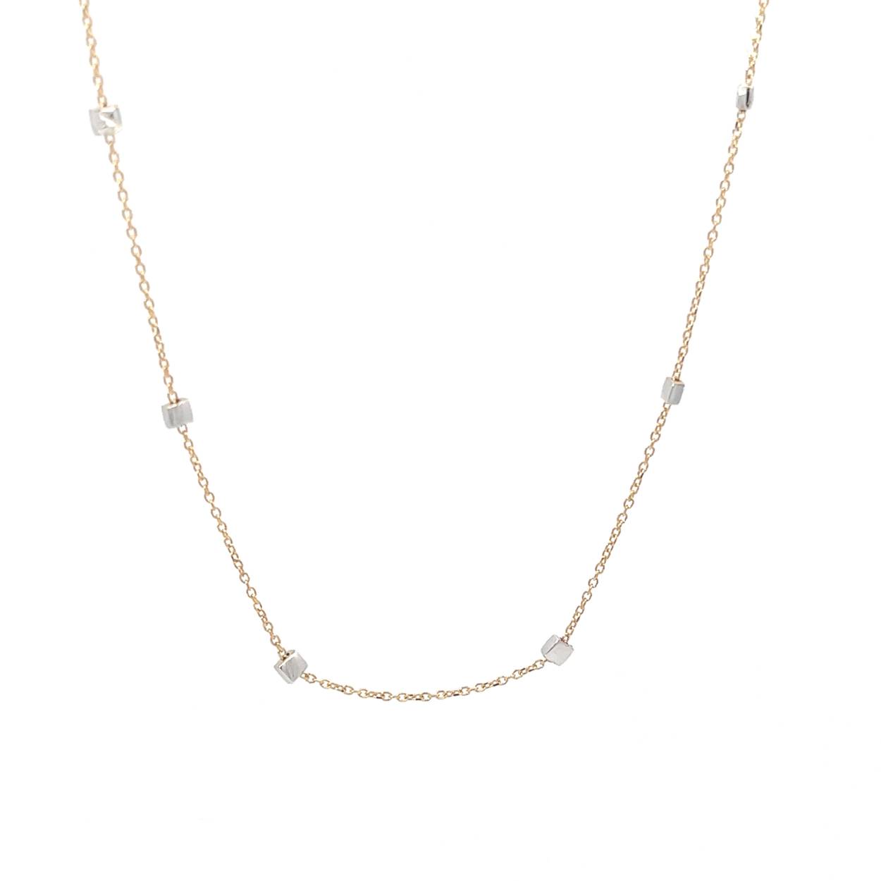 Bicolor 18kt ketting