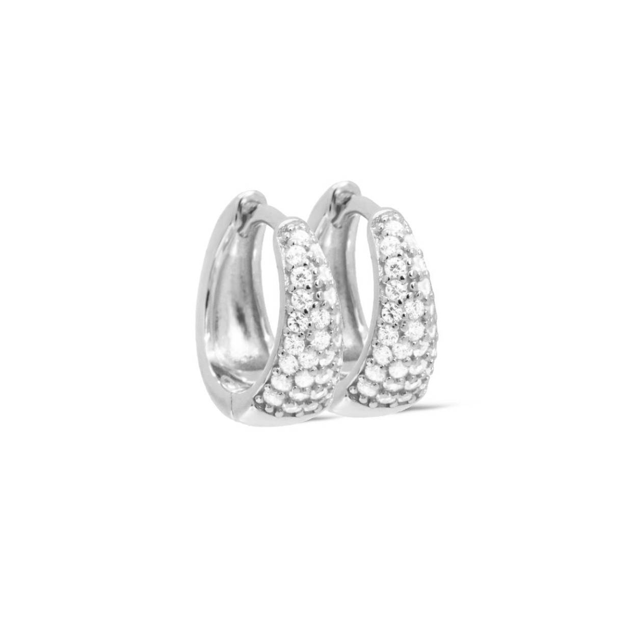 Karma oorringen Hinged Hoops MAYS Drop 15MM Silver